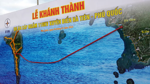 Tuyến cáp ngầm xuyên biển 110 kV, dài nhất Đông Nam Á, sẽ được khánh thành vào hôm nay 6.2